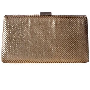 J McClintock Gold Claire Clutch